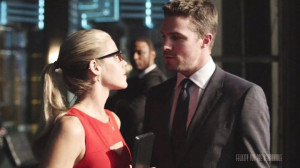 ... the days when it just Oliver, Diggle and Felicity in the Arrow Cave