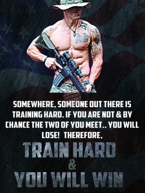 Police Motivation Poster “TRAIN HARD & YOU WILL WIN”