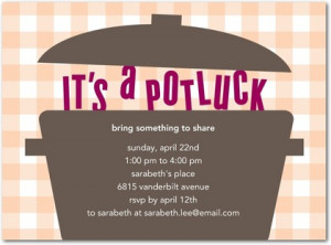 Give your potluck party invitations a fun, modern update with this ...