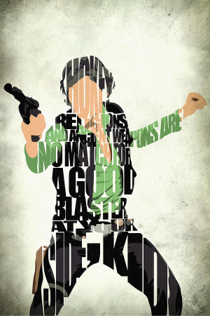 Han Solo From Star Wars Painting