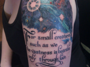 ... better way to celebrate a new beginning than with a quote tattoo that