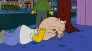 The Simpsons Spiderpig...