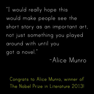 Alice Munro – Nobel Prize winner in Literature | Out of Print ...