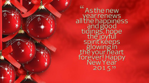 Happy New Year Quotes 2015