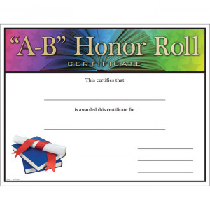 Honor Roll Certificate Jones School Supply
