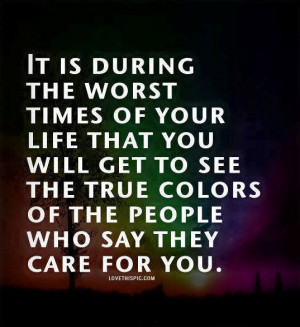 true colors of people