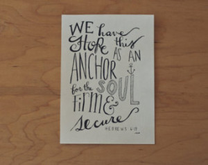 Quote, Sailor Quote, Coura ge Quote, Faith Quote, Bible Quote, Anchor ...