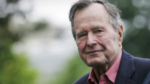 George H.W. Bush a Zionist war criminal who loves Jews and Israel.