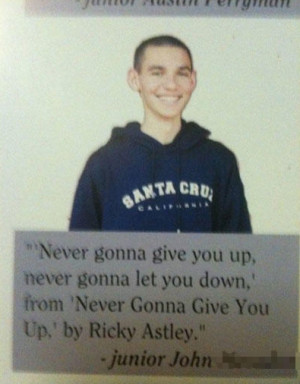 ... and deeply offensive yearbook quotes ever chosen by seniors