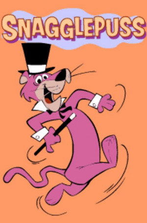 ... the face through a snagglepuss glass when I was young. ah! good times