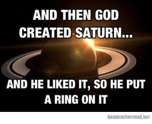 And God created Saturn
