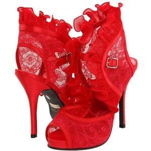 Promiscuous sandals in Red. : Like the scarlet 'A,' These shoes ...