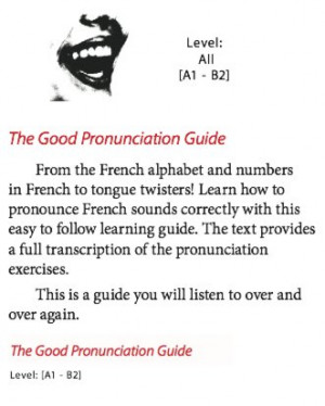 the pronunciation guide