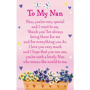 Heartwarmers Keepsake Wallet Card Code K096E - To My Nan