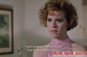 ... the popular 1986 movie “ Pretty In Pink ” starring Molly Ringwald