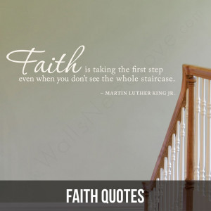 Faith isn't seeing, it's believing. These wall decals are a testament ...
