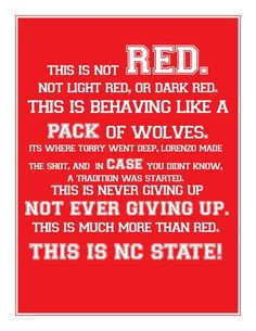 WOLFPACK RED!! More