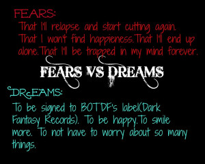 My Fears VS Dreams - TWLOHA by MeowLove