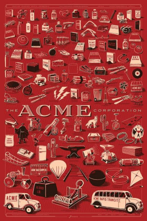 See Every ACME Product Ever, All in One Poster -- Vulture