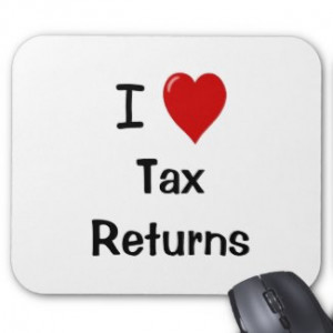 Love Tax Returns - Tax Preparer Mousepad mousepad