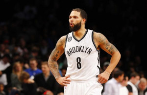 Deron Williams of the Brooklyn Nets looks on late in the third ...