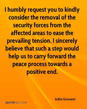 ... step would help us to carry forward the peace process towards a