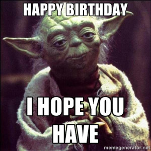 Happy Birthday Yoda