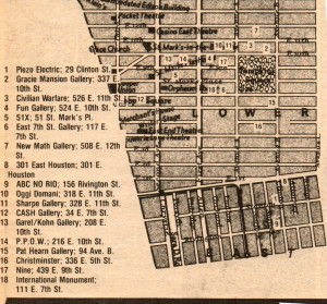 ... east village october 1983 from the east village eye below a listing