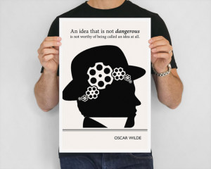 Illustration, Oscar Wilde Quote, Steampunk Fine Art Prints, Art ...