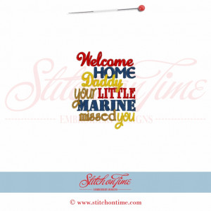 5526 Sayings : Welcome Home Daddy 4x4