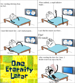 Watching TV from bed