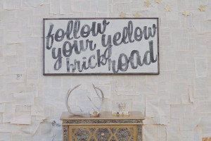 Yellow Brick Road Sign by TheHouseofBelonging on Etsy, $125.00