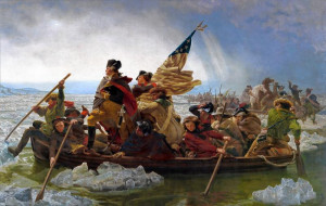 ... George Washington's crossing of the Delaware River on the night of