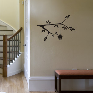 Branch and Birdhouse Wall Quotes™ Wall Art Decal