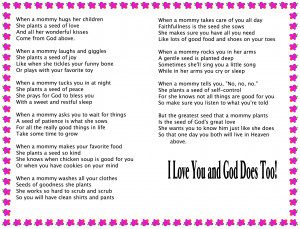 Mothers Day Poems And Prayers