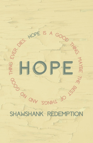 Shawshank Redemption Quote Poster