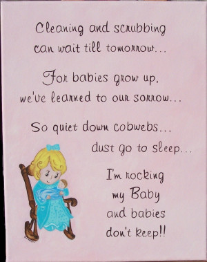 Shower Poem Insert Card Baby