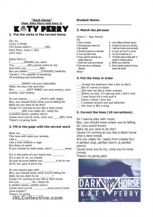 Dark Horse Lyrics Whole Song Dark horse (katy perry) song