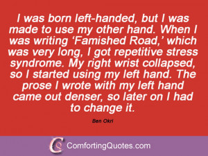Left Handed Quotes 12 quotes and sayings by ben