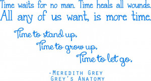 Details about Meredith Grey Quote - Grey's Anatomy Wall Decal - TV ...