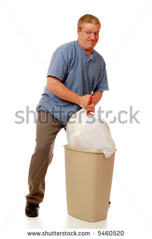 stock-photo-man-pulling-trash-bag-out-of-the-kitchen-sized-trashcan-to ...
