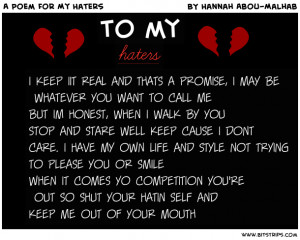 quotes for haters dont click here