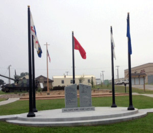 , the Lt. Charles Garrison Veterans Memorial received the monuments ...