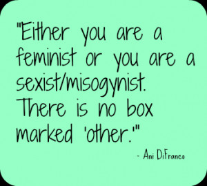 Feminist Quote Friday {Ani DiFranco}