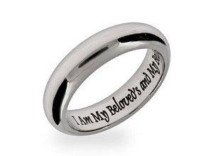 Engraved posey rings are perfect for a promise.