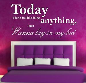 Vinyl-Wall-Art-Sticker-Today-Wanna-Lay-In-Bed-Quote-Decal-Bedroom