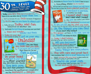 30 dr seuss quotes to change your life poster