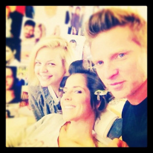 teenystweeting: Early morning makeup room convos w/@1steveburton & @ ...