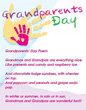 Special Grandparents Day Poems For Kids