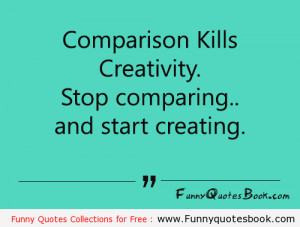 Life quote about Comparison